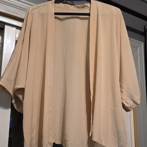 Cream Silk Relax Cardigan